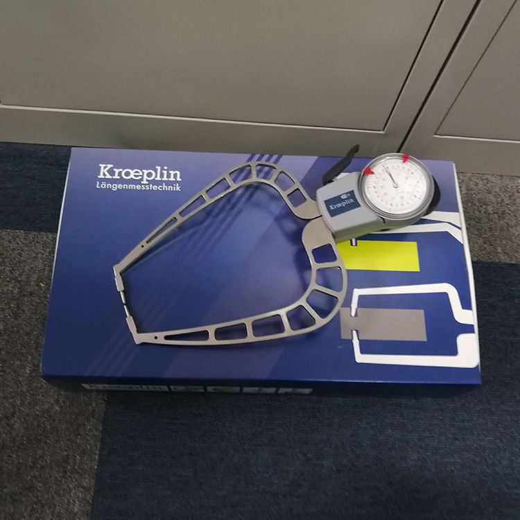 德国kroeplin古沃匹林带表外径卡规D450 高精度指针式厚度卡规