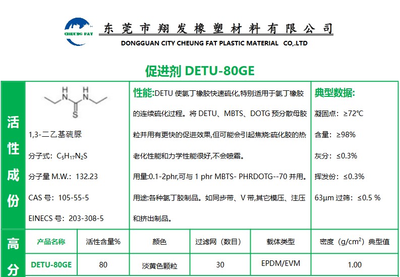  珠海 促进剂DETU-80GE 广州 广东 山东  厂家直销 总代批发 报价价格 专业可靠 品质保