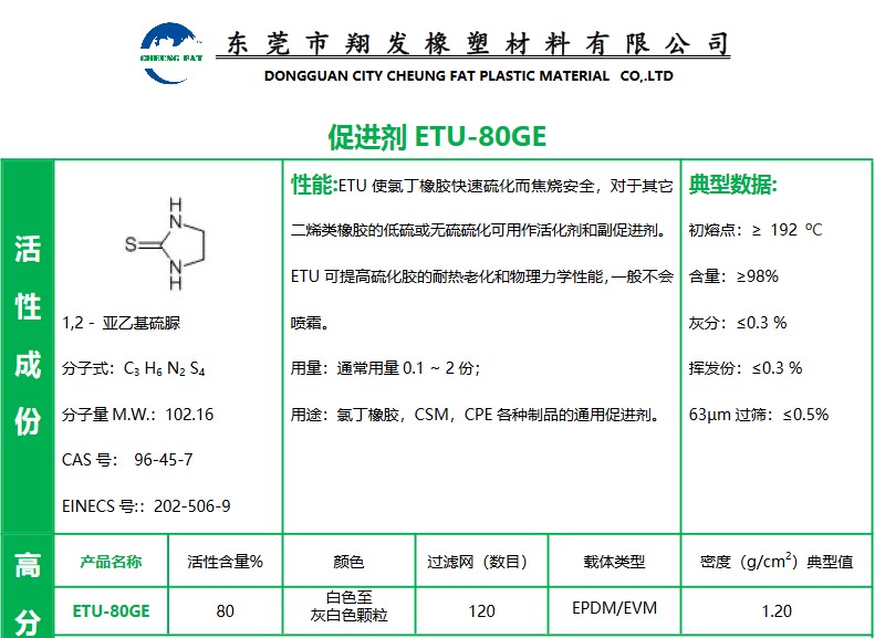 东莞 中山 江门  珠海 广州 广东 山东  厂家直销 总代批发 报价价格 促进剂ETU-80GE 