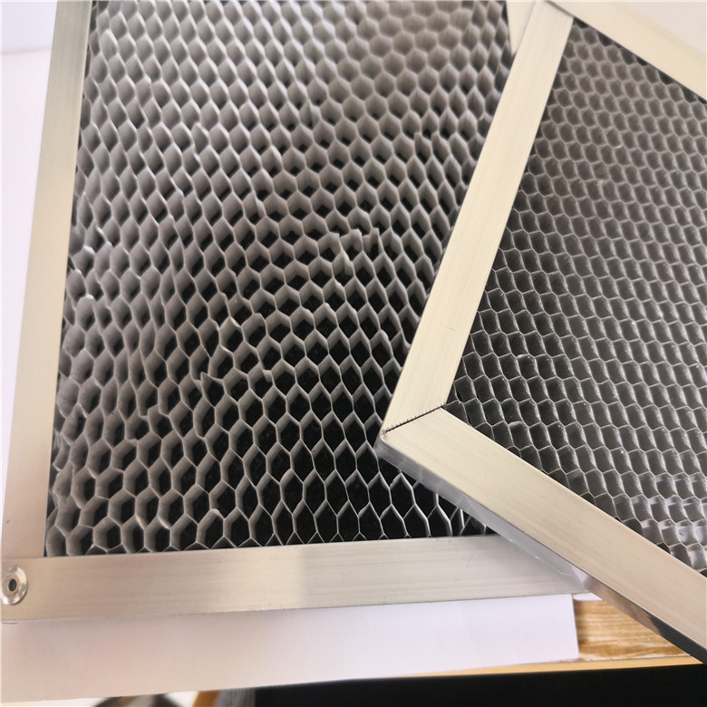 铝基网UV光解纳米二氧化钛光催化板除甲醛臭氧空气净化蜂窝过滤网