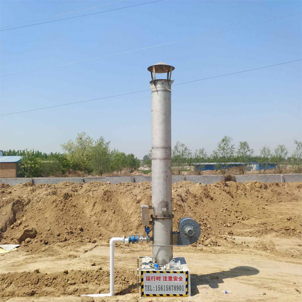 鸡场外燃全密闭沼气火炬厂家5-1000立方流量报价