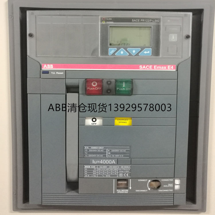 固定式ABB框架断路器E3S3200 R3200 PR121/P-LSI FHR 3P促销