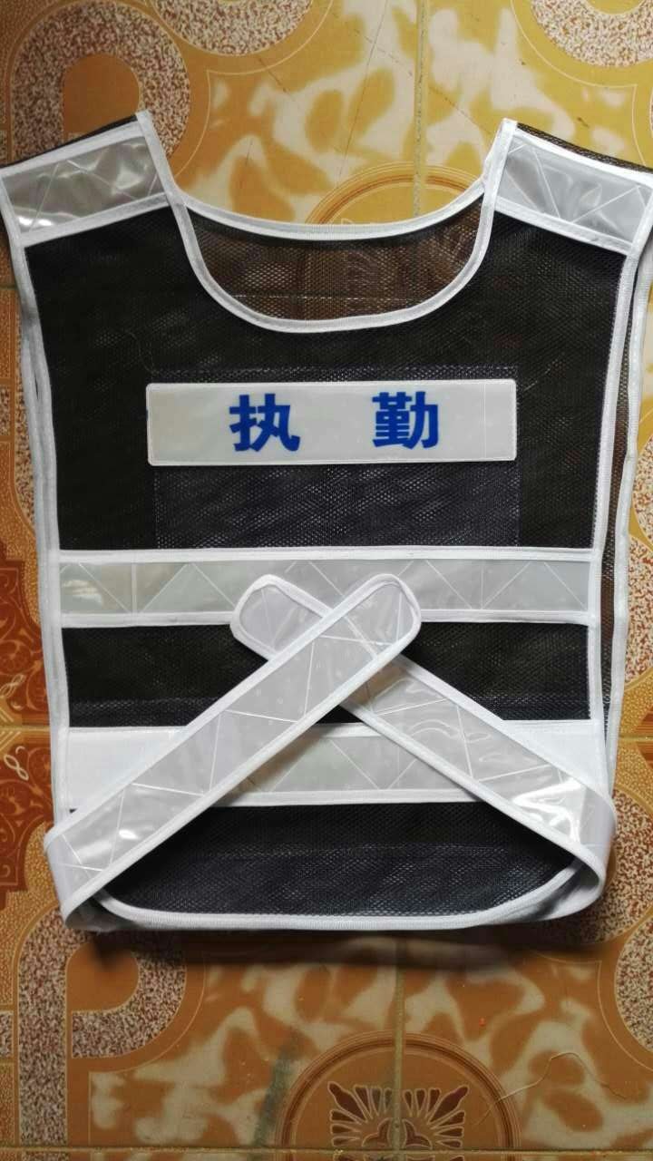 生产警察交警执勤交通反光马甲-反光背心荧光马甲警示服