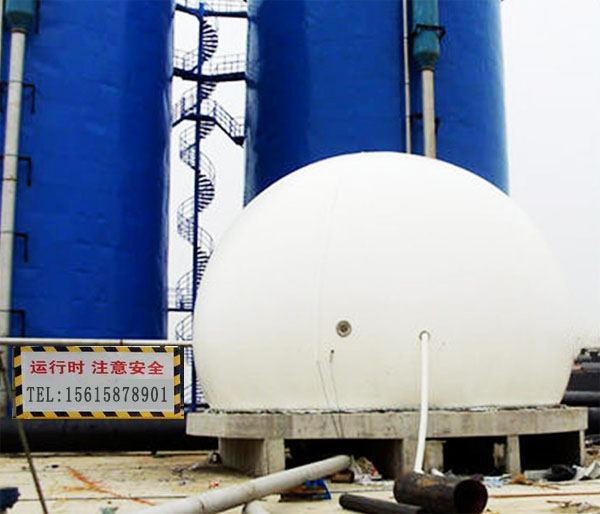 500立方沼气干式储存设备-双膜气柜pvc加厚膜材厂家