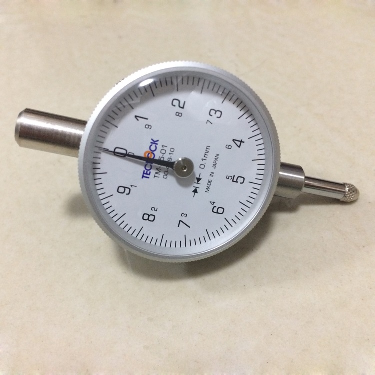 日本teclock得乐指针式百分表 TM-35-01 时分表0.1mm