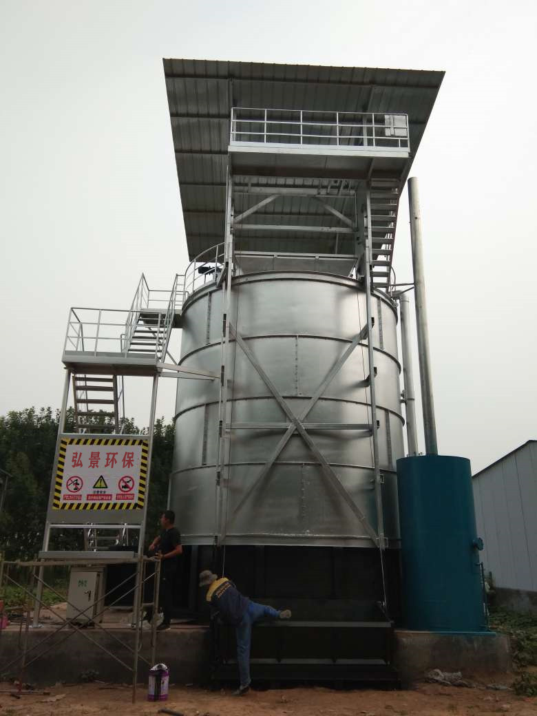 鸡粪发酵罐30立方鸡舍棚快速成肥罐厂家-售后1年
