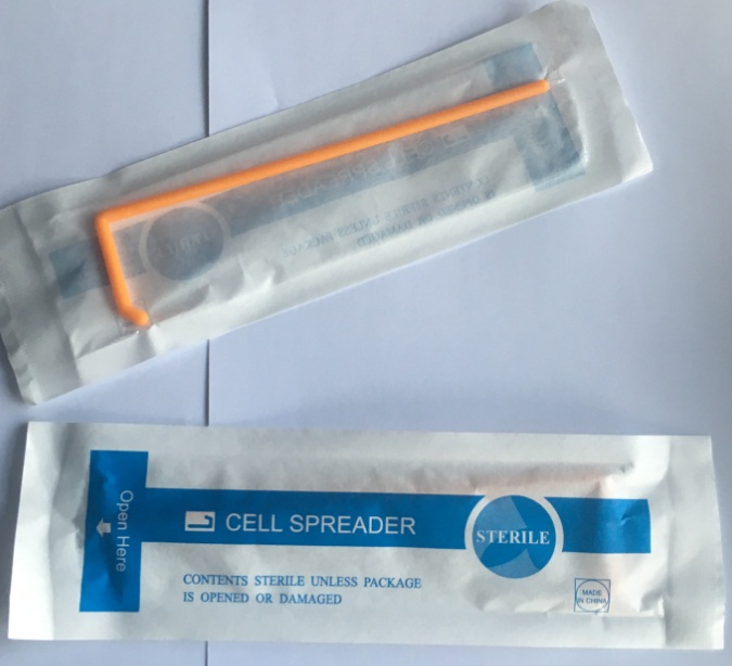 上海晶安L型涂布棒 一次性无菌细胞推刮器 灭菌包装 塑料涂布棒T型三角形玻璃可选