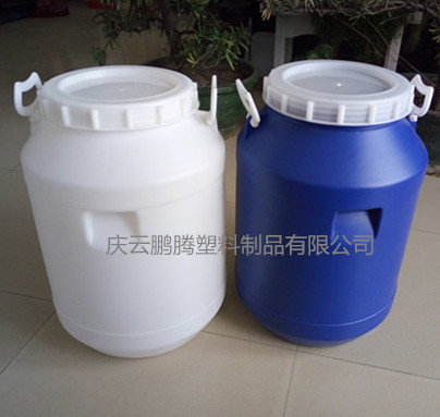 50L大口圆桶50公斤塑料圆桶
