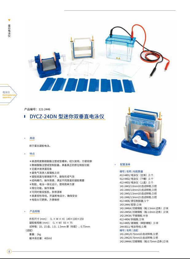 迷你双垂直电泳仪