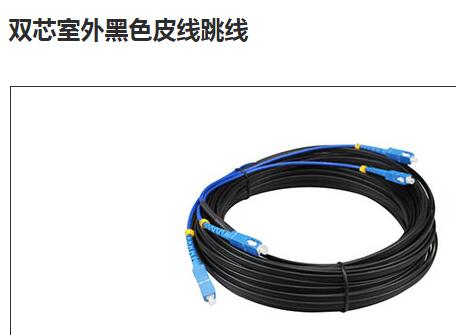 双芯室外黑色皮线跳线