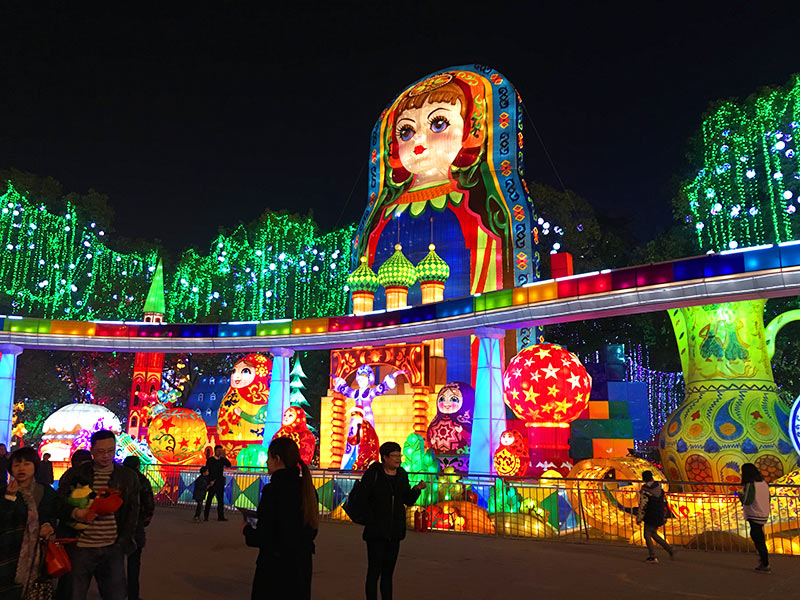 彩车彩船制作彩灯设计制作	鲤鱼灯大型节日灯会