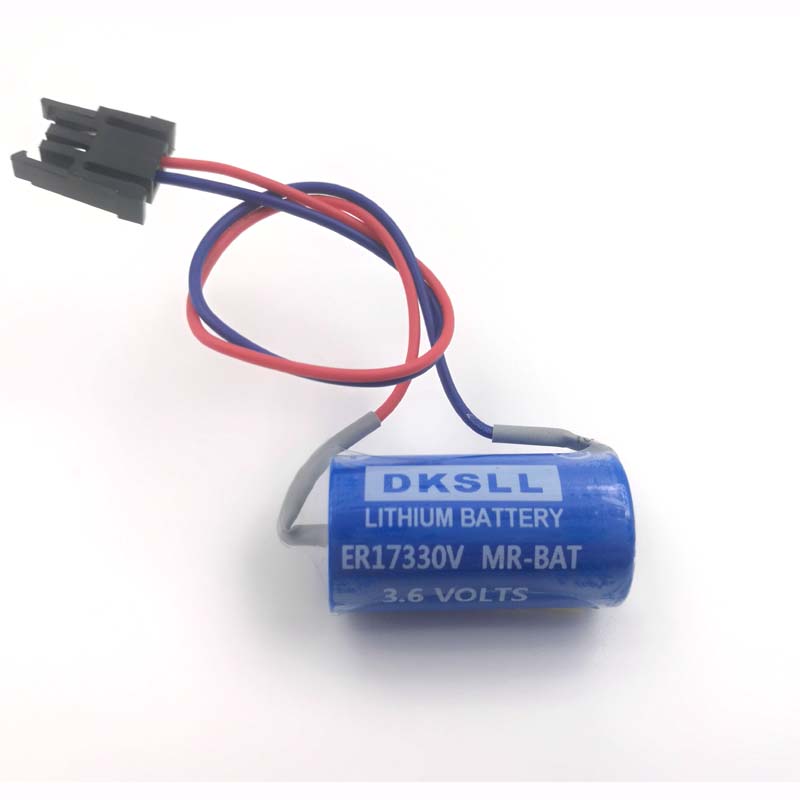 DKSLL MR-BAT ER17330V 适用于三菱MR-J2伺服锂电池 3.6V 带插头
