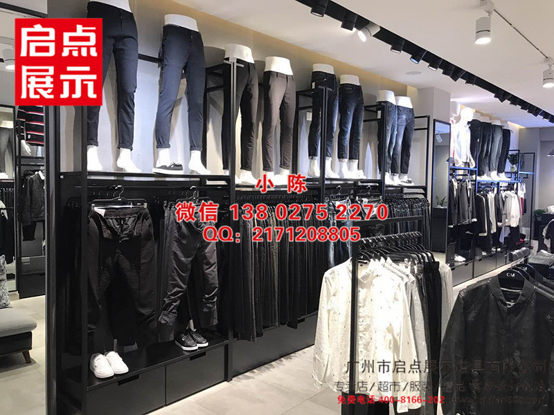 服装店门口促销陈列架男装店裤架陈列架女装店落地挂衣架