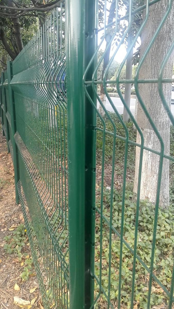 绿化工厂围栏桃型柱边框预埋焊底板