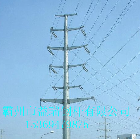 舟山市架空线10kv-35kv终端钢管杆