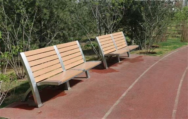南京不规则公园椅定制 塑木休闲椅坐椅来图定做工厂