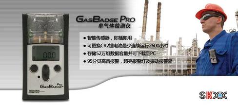 GB90可燃气体泄漏检测仪，GasBadge EX型便携式单一可燃气体检测仪