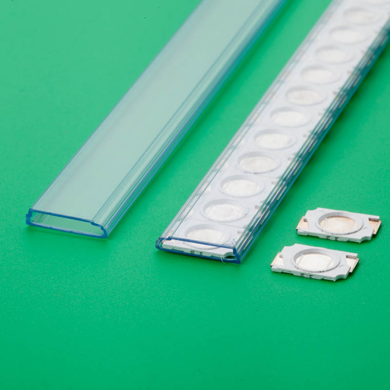 环保无味LED料管芯片pc管防静电料管 连创电子包装制品