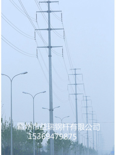 10kv18米转角钢管杆 双回路10kv耐张钢管杆