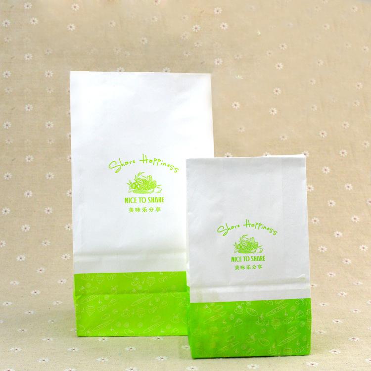 山东厂家定制PLA材质环保纸袋 可降解牛皮纸食品袋