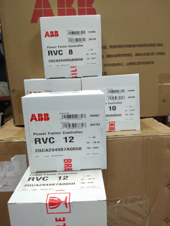 ABB全球供应  RVC-12 现货，功率因数控制器