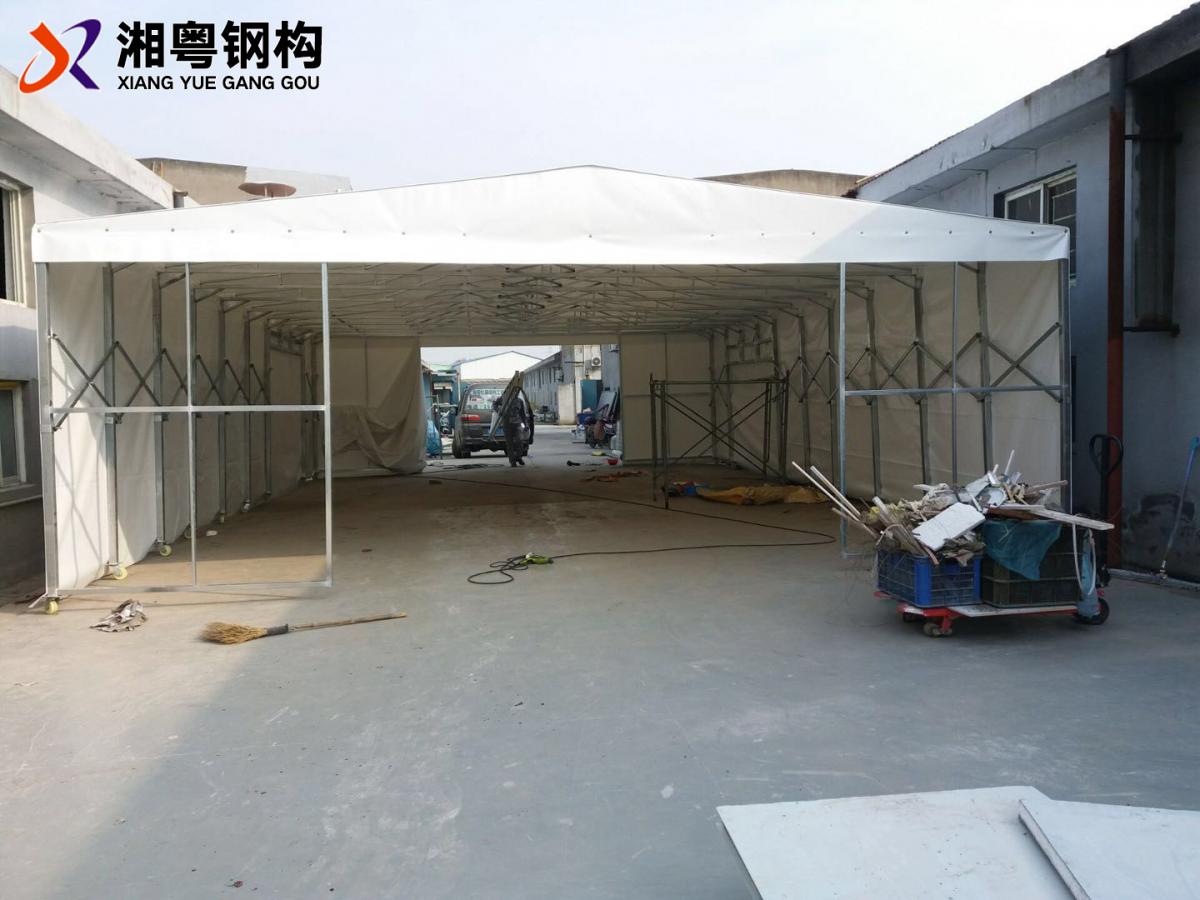 广东涂塑布大型移动推拉篷大型活动露天伸缩车棚哪里好