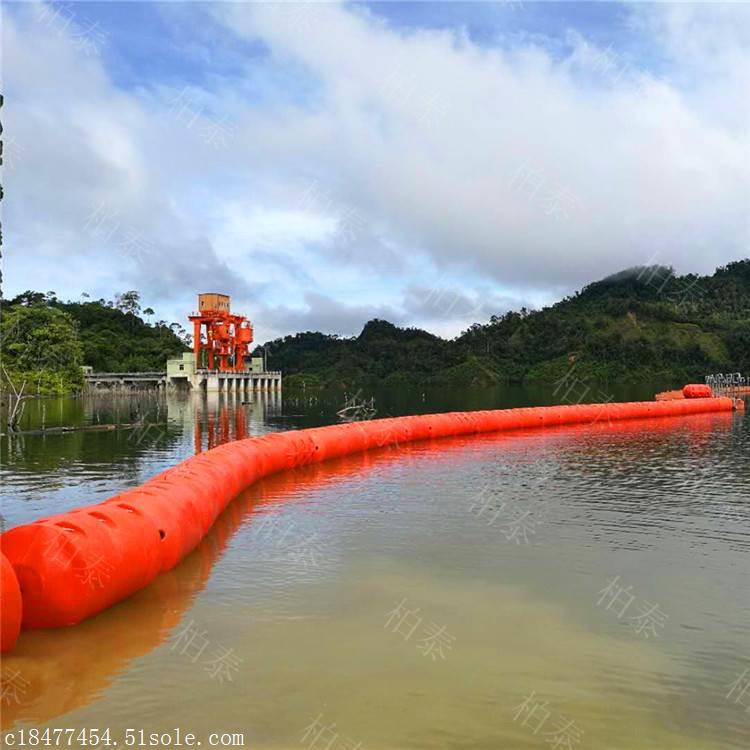 水库拦截漂浮物用红色塑料浮体