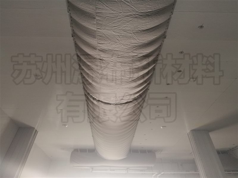瀑布布风管系统的安装调试施工方案苏州布风管布袋风管厂家