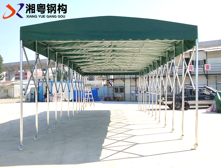 广东江门新款式铝合金遮阳篷推拉雨棚宽七米价格多少钱