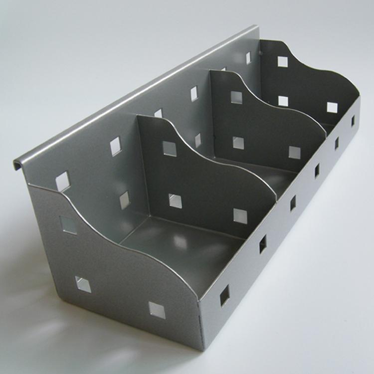金属磁碟座钢制三格卡片杂物盒办公收纳配件