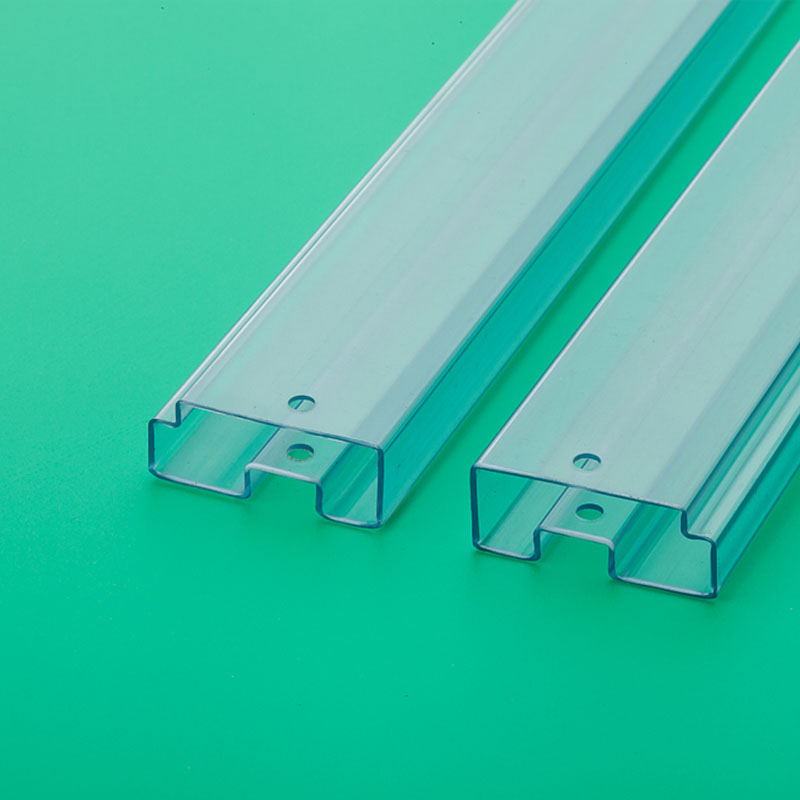 连创透明塑胶管无毛刺连接器包装管，专业PVC方管定制厂家