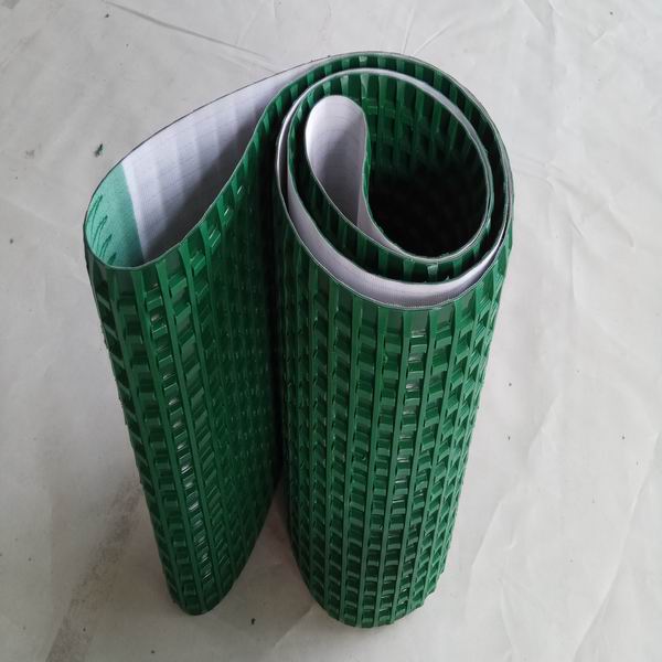 铁块打磨机防滑皮带 绿色PVC输送带 特殊输送带加工