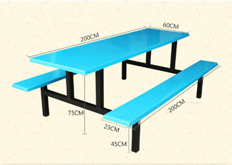 供应八人食堂餐桌椅 美观耐用八人餐桌椅价格