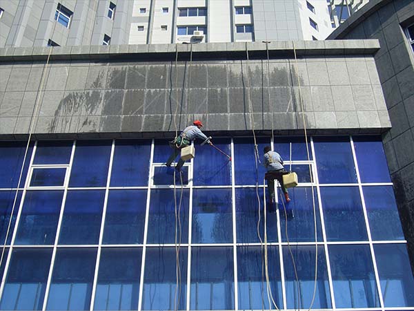 广州南沙区高空外墙清洗 铝朔板玻璃幕墙 瓷片清洗 