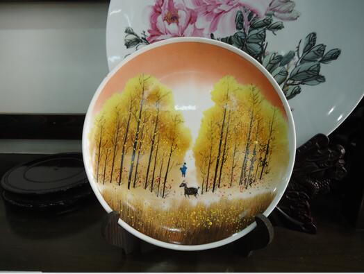 供应订做陶瓷赏盘装饰品手绘瓷盘陶瓷瓷盘定制
