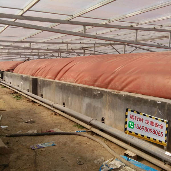 养猪场粪便收集池厂家-软体发酵设备现场安装注意事项 