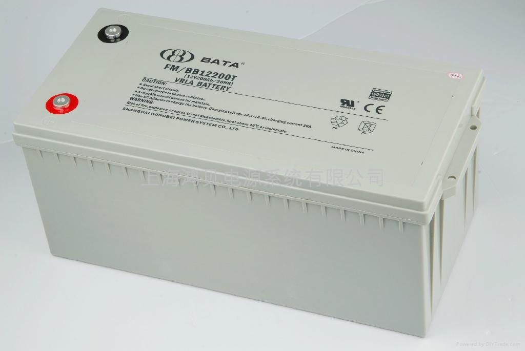 鸿贝BATA蓄电池FM/BB1280T 12V80AH/20HR容量充足