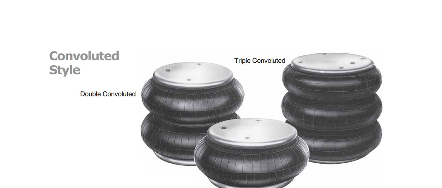 Dunlop 空气弹簧确定隔振体的安装设计高度： 　　 考虑到橡胶空气弹簧的横向稳定性，建议在某一特