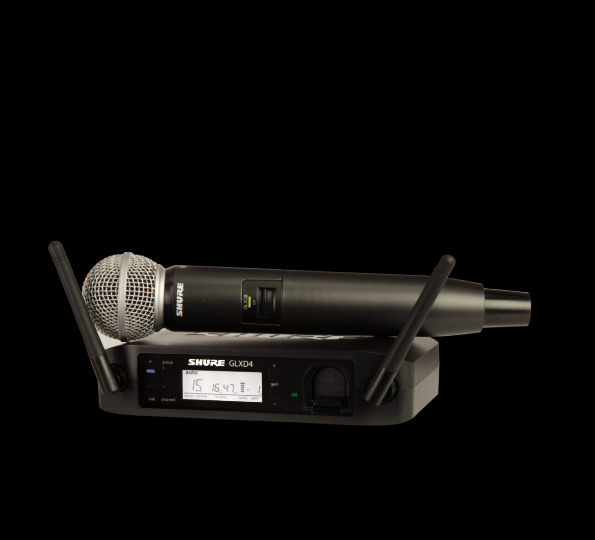 SHURE 舒尔GLXD24/B58A 带有Beta 58A人声话筒无线人声麦克风