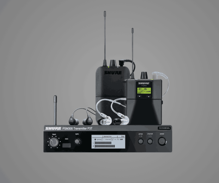 shure/舒尔 PSM300 立体声个人监听系统舞台演出无线监听耳返耳机