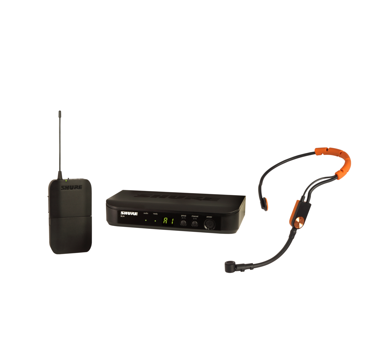 SHURE舒尔 BLX14/SM31 带有SM31FH头戴式话筒的无线健身耳机系统 