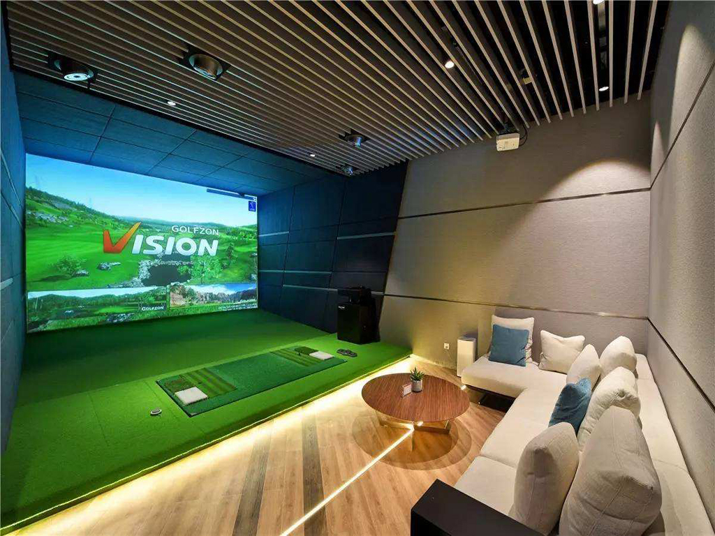 室内模拟高尔夫系统 电子高尔夫 高尔夫模拟器 屏幕高尔夫