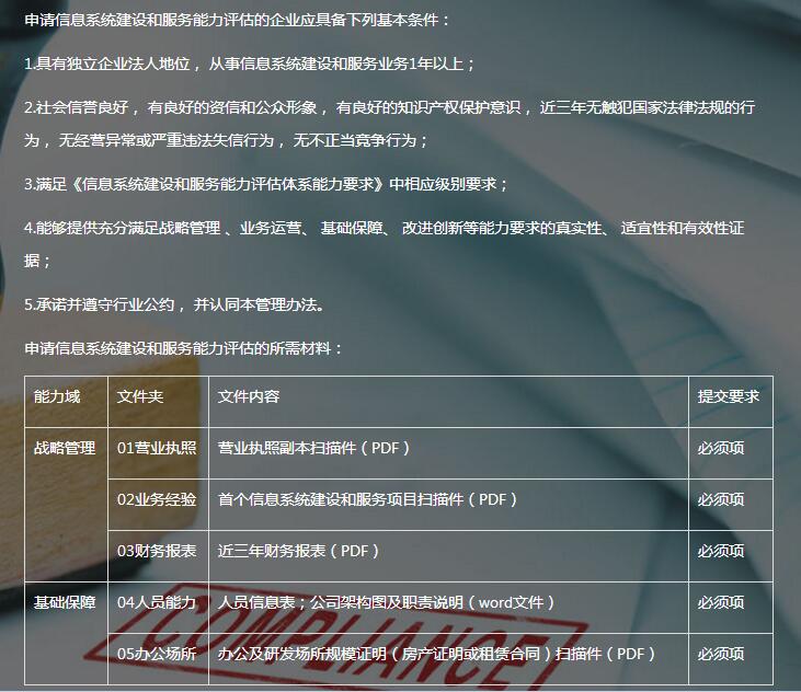 广东省湛江市信息系统集成建设和服务评估sc1级