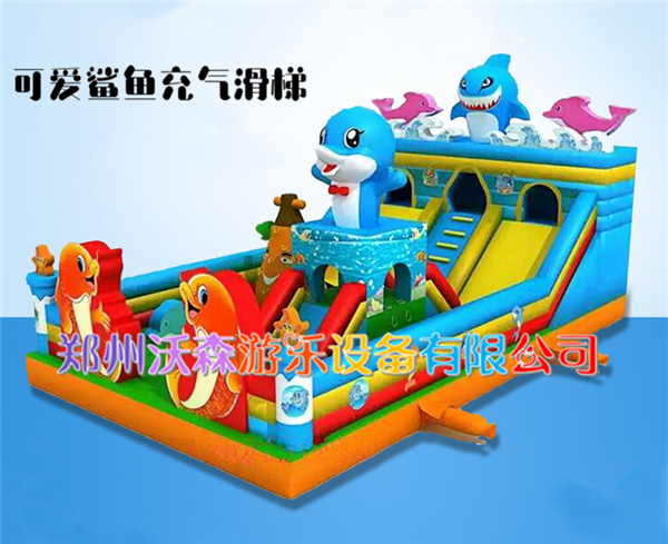 河北邯郸人文公园充气大滑梯游乐玩具特卖