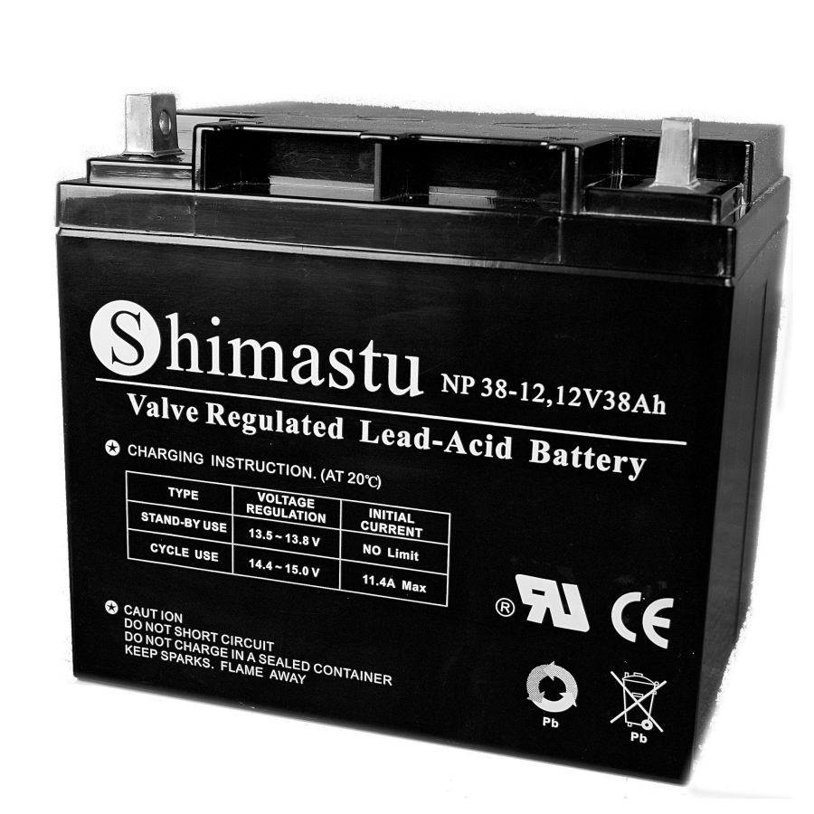 Shimastu蓄电池NP38-12储能阀控式12V38AH价格