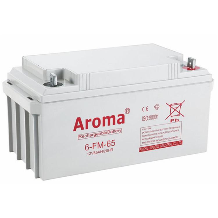 Aroma华龙蓄电池6-FM-65厂家说明12V含税运