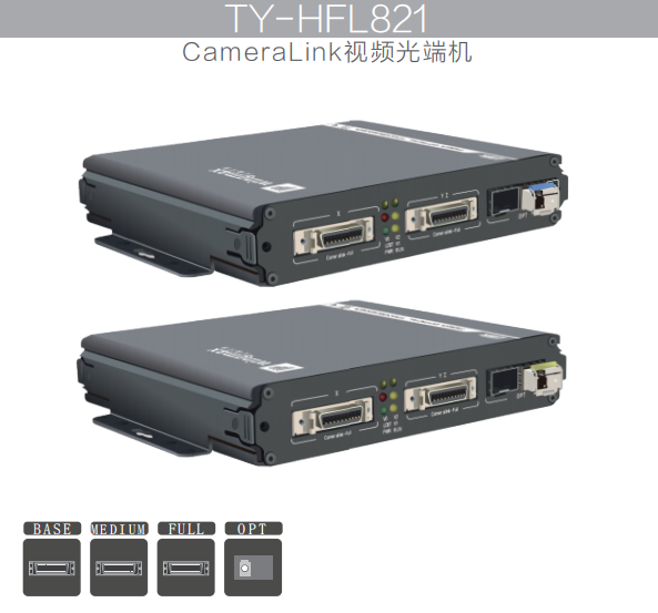 cameralink光端机工业摄像头专用提供Base,Medium,Full模式TY-HFL821