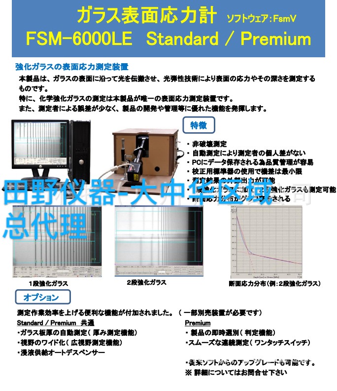 FSM6000LE玻璃表面应力仪执行检测方法及标准