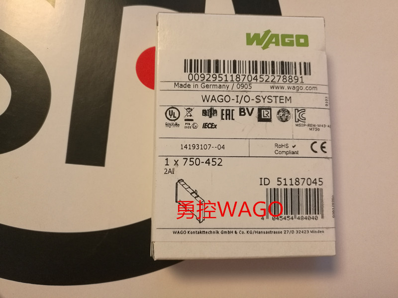 德国WAGO 750-404 750-405万可计数器模块