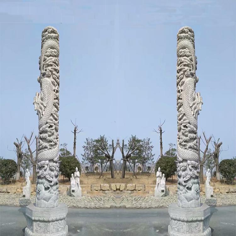 寺庙石龙柱雕刻的特色